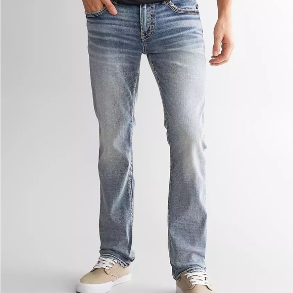 BKE Faded Blue Denim Jeans - Picture 10 of 11